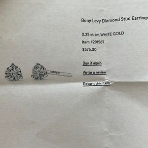 Bony Levy .25 ct Diamond Stud Earrings